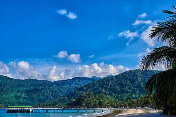 Vue Mer Turquoise Transparente Dans Île Tioman Malaisie Paysage Marin — Photo