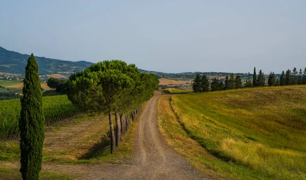 Blick Auf Einen Herbsttag Der Ländlichen Landschaft Italiens Einzigartige Landschaft — Stockfoto