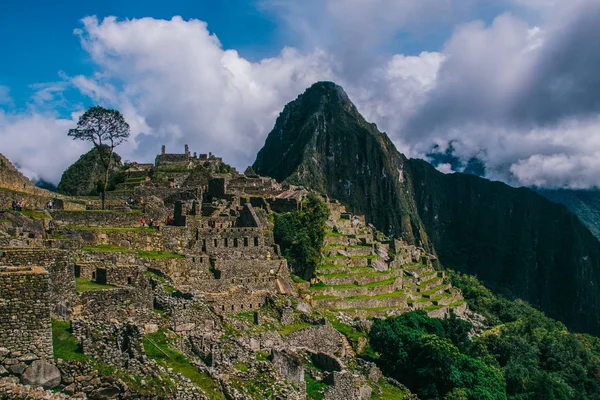 Machu Picchu Lost City Incas Cloudy Day Machu Picchu One — Stock Photo, Image