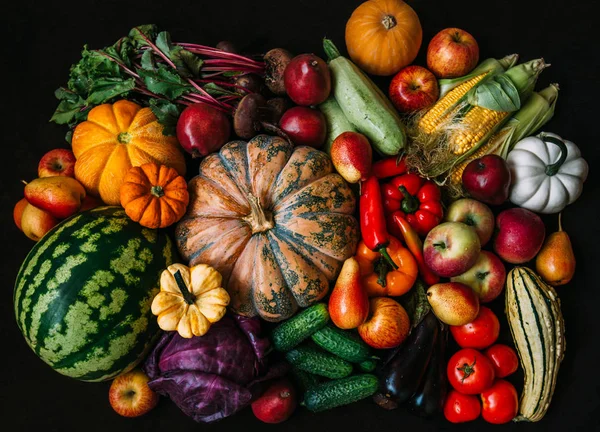 Taze sebze ve meyve arka plan.