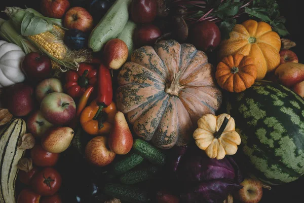 Frutas Hortalizas Frescas Útiles Para Salud — Foto de Stock