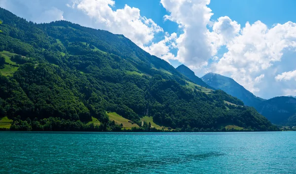 Incroyable Tourquise Lac Lungern Alpes Suisses Obwalden Suisse Europe — Photo