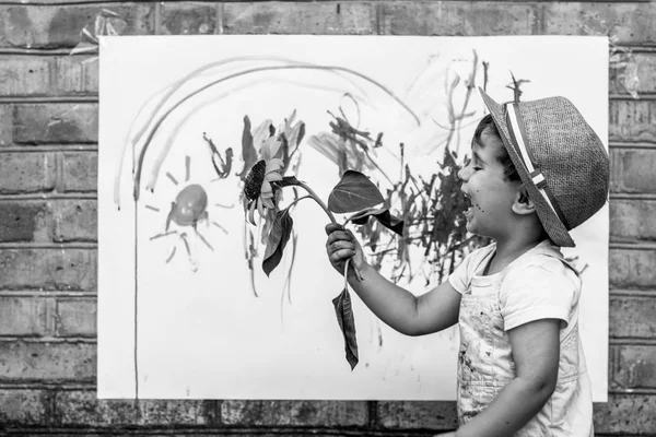 pix Creative Nature Drawing For Kids creative child playing and painting on