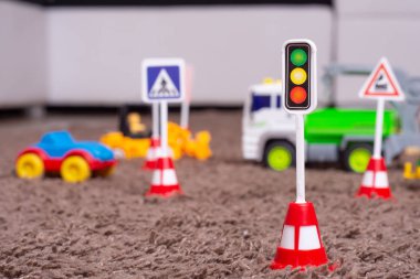 Çocuklar için Trafik Kuralları Görüntü. 