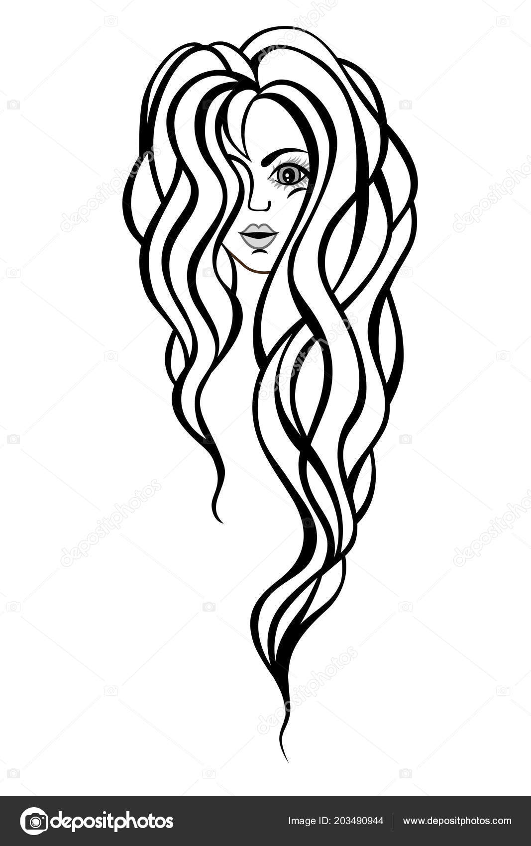 Beautiful Portrait Of A Woman With Long Wavy Hair Hair Salon