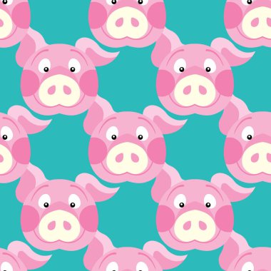 sevimli domuzcuk sanat arka plan tasarım kumaş ve dekor