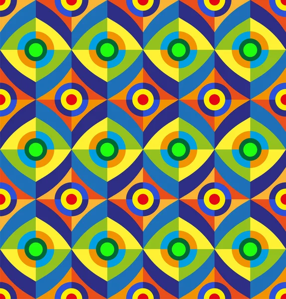 シームレスなベクトル幾何学的背景ジオメトリは、シンプルな形状とフィギュアを持つミニマルなアートワークポスター. — ストックベクタ