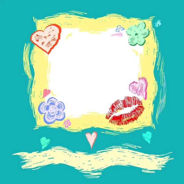 Valentinstag Liebe und Gefühle Hintergrunddesign. — Stockvektor