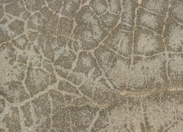 Gebarsten Cement Vloer Met Zand — Stockfoto