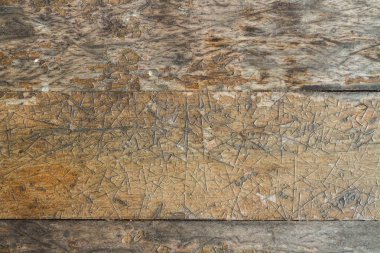 kırık cila ile çok eski kontrplak panoları