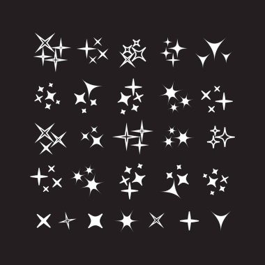 Simge parlama hattı. Parlak havai fişek, dekorasyon pırıltısı, parlak ışık 