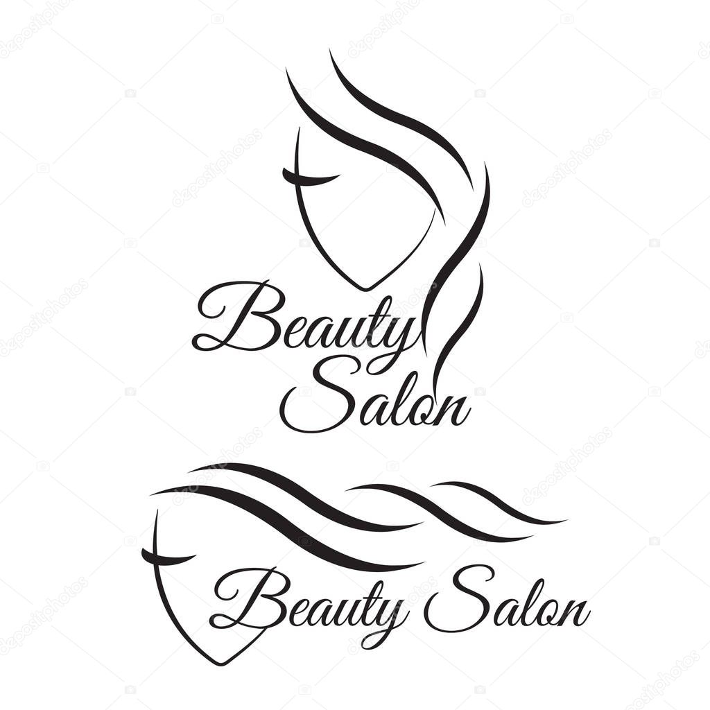 Beauty logo for hair salon. Logo hair vector
