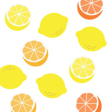 Limonlu vektör deseni. limon arkaplan dokusu
