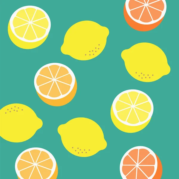 Лимонная Текстура Яркий Летний Дизайн Лимонный Фон — стоковый вектор