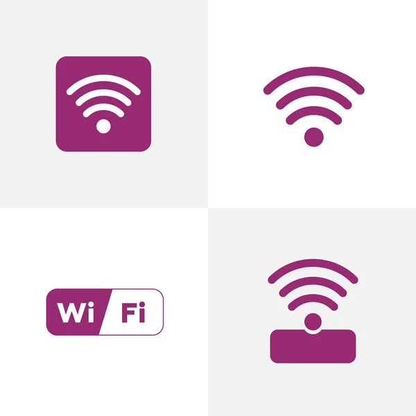 Wireless Network Σύμβολο Wifi Δωρεάν Δημόσια Σύνδεση Για Laptop Κινητή — Διανυσματικό Αρχείο