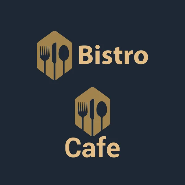 Cuisine Nourriture Logo Lettrage Cuisine Logo Illustration Vectorielle — Image vectorielle