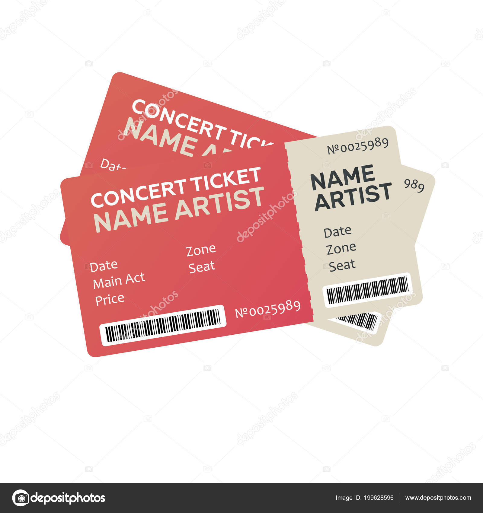 Concert Vector Ticket Music Dance Live Concert Tickets Templates