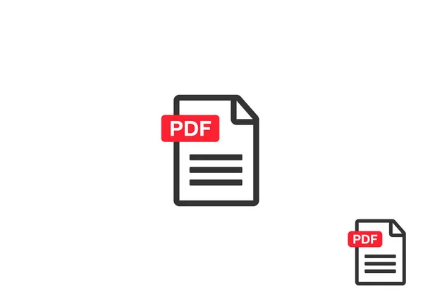 Pdf File Icons Conjunto Iconos Del Documento Iconos Archivo Línea — Archivo Imágenes Vectoriales