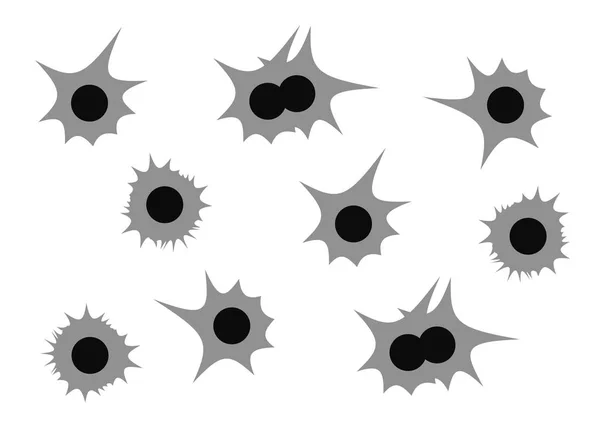 Τρύπες Από Σφαίρες Κουκκίδα Αφηρημένης Τέχνης Μαύρη Κουκκίδα Διάνυσμα Σπασμένα — Διανυσματικό Αρχείο