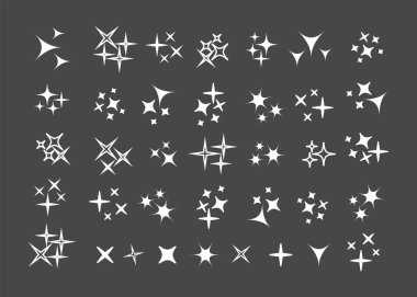 Parlak havai fişek, dekorasyon pırıltısı, parlak ışık. Parıldayan ışıklar vektörü