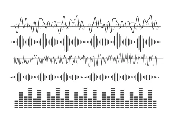 Vecteur Ondes Sonores Signe Symbole Des Ondes Sonores Dans Style — Image vectorielle