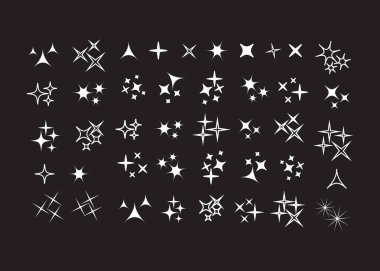 Simge parlama hattı. Parlak havai fişek, dekorasyon pırıltısı, parlak ışık 