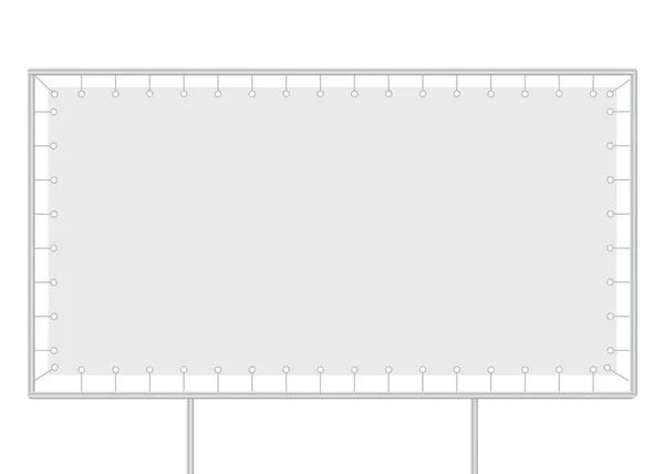 Parede Imprensa Branco Bandeira Lona Branco Banner Mockup Pano Fundo —  Vetores de Stock