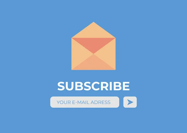 Email Abonnez Vous Vecteur Enveloppe Bouton Abonnement Newsletter — Image vectorielle