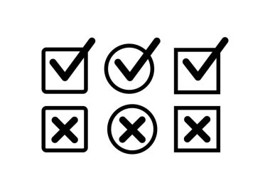 Simge setini kontrol et. Vektör düğmesini kontrol et