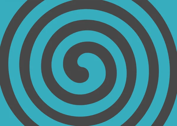 Espiral psicodélica con rayos radiales. Remolino spin cómic vector — Vector de stock