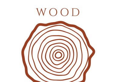 Ağaç halkaları arka plan. Kesilmiş ağaç gövdesi dokusu. Tahta doku vektörü