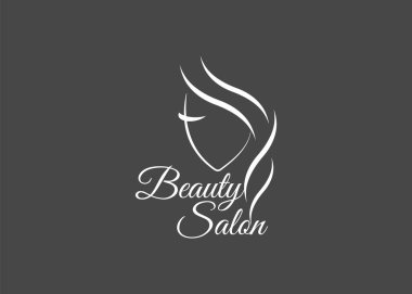 Kuaför salonu için vektör logo şablonu. Logo saç vektörü