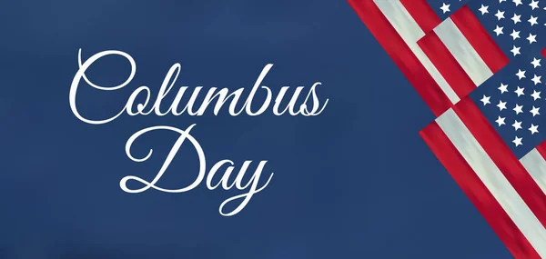 Förenta Staterna Columbus Dag Fira Kort Glad Columbus Day Vektorillustration — Stock vektor