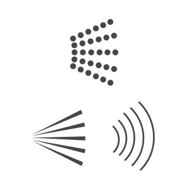 Aerosol sprey vektörü. İkonun sprey suyu. Deodorant sprey vektörü