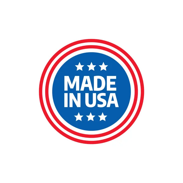Tag Qualità Premium Made Usa Logo Made Usa — Vettoriale Stock