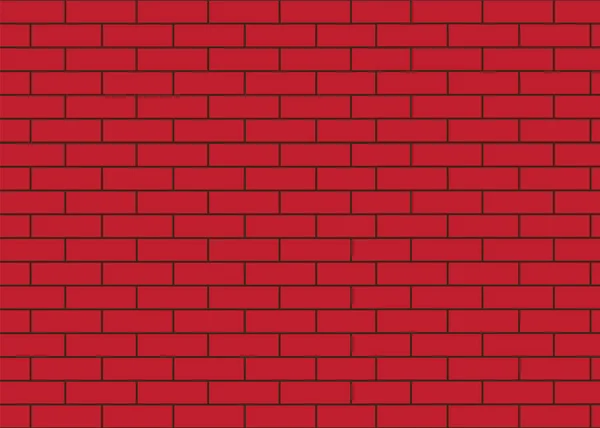 Kırmızı Tuğla Duvar Vektör Brickwall Arka Plan — Stok Vektör