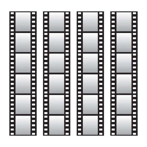 Snímek Film Frame Set Filmové Role 35Mm — Stockový vektor