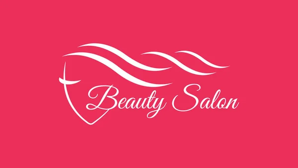 Gyönyörű Női Vektor Logó Sablon Haj Szalon Logo Vektor Kozmetikai — Stock Vector