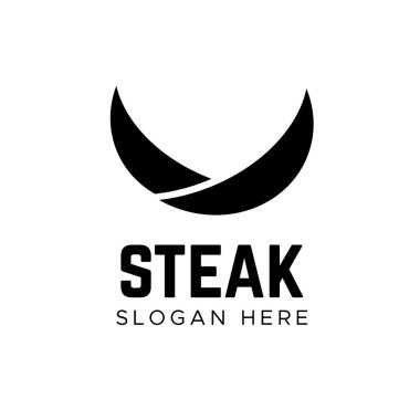 Boğa Logo şablonu vektör. Boynuz logo vektör