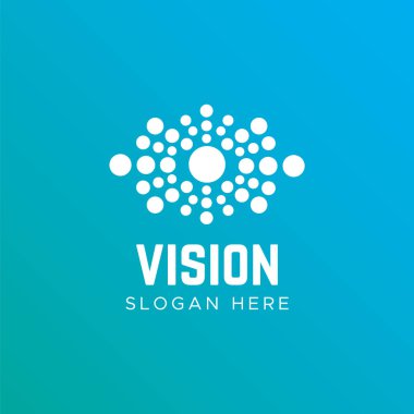 Göz vektörü logosu tasarımı fikri. Göz Sağlığı logo şablonu 