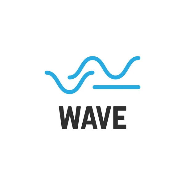 Swoosh Wave Logo Konzept Wave Sound Speech Logo — Stockvektor