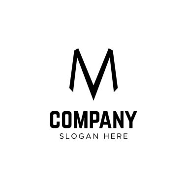mektup logo. m harfi logosu. Minimalizm M logo