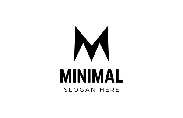 Bokstaven Vektor Linje Logotyp Minimalism Logotyp — Stock vektor