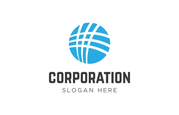 Vector Globe Icon Globe Tech Logo Company Data Logotype — Stock Vector