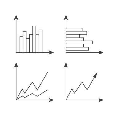 Çizim işi grafiği. Grafikler vektör karalama bilgisi
