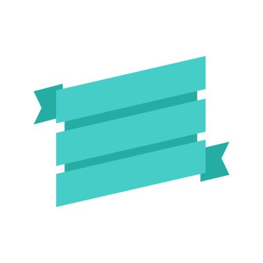 Çizgi film şeridi vektör çizimi. Sancak şeridi vektör seti. Dekorasyon için renkli kurdele