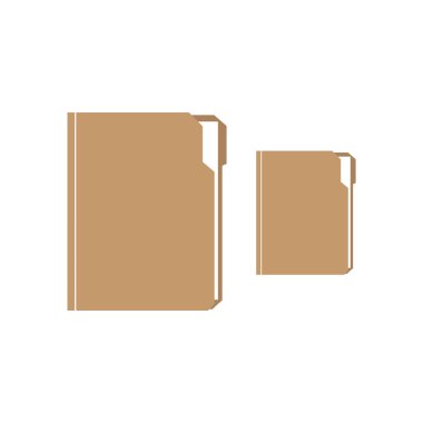 Belge içeren dizin. Dizin dosya vektör illüstrasyonu