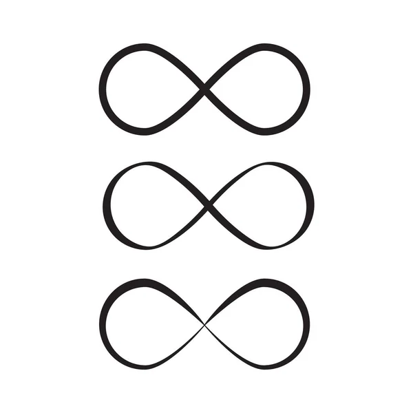 Вектор Бесконечности Петли Мёбиуса Значок Цикла Символ Бесконечности — стоковый вектор