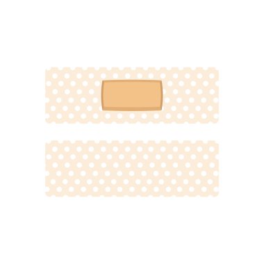 Yapışkanlı bandaj elastik tıp vektör set sıçıyor. Tıbbi Alçı, elastik bandaj yama çizimi