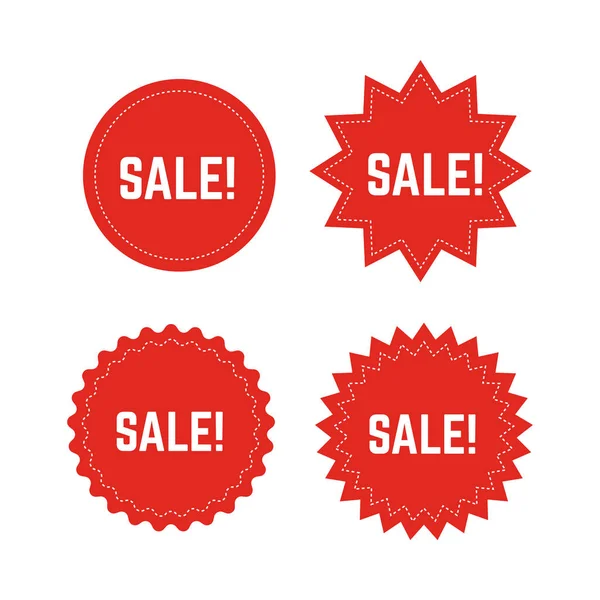 Discount Stickers Vector Set Special Price Special Offer Sale Labels — Stock Vector